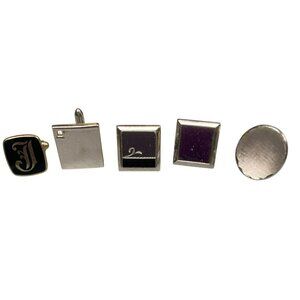 Mismatched Vintage Cufflinks Set Of 5
